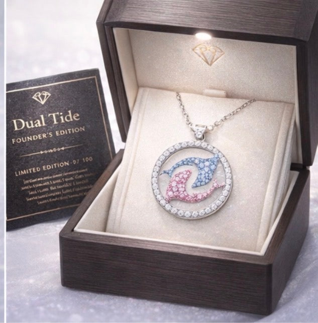 Dual Tide Halo Pendant